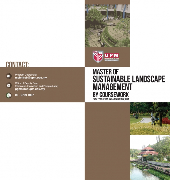 MASTER OF SUSTAINABLE LANDSCAPE MANAGEMENT BY COURSEWORK